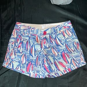 Lilly Pulitzer Callahan Shorts sailboats 2